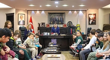 Başkan Duman, Bucalı çocukları makamında ağırladı