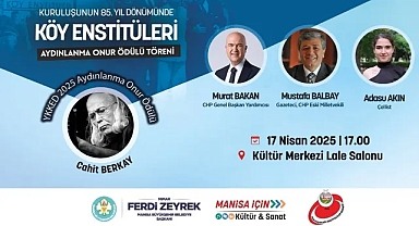 Köy Enstitüleri’nin kuruluşu Manisa’da kutlanıyor