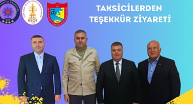 Taksicilerden Teşekkür Ziyareti