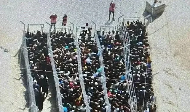 Görüntüler Gazze'den: Nazi kampları benzetmesi!