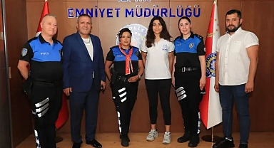 İzmirli Şampiyon Sporcuya Emniyetten Anlamlı Destek: Asya İrem Güneş’e Makamda Tebrik
