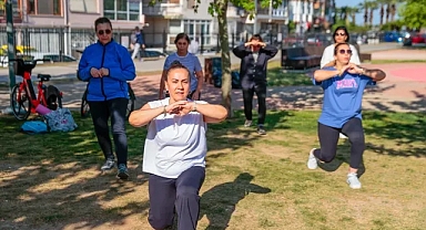 Konak’ta açık havada spor keyfi