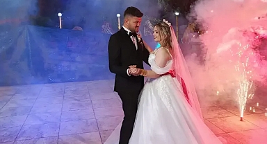 Menderes'te Yılın Düğünü! İlker Gür ve Özlem Sivri Görkemli bir törenle evlendi