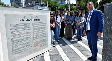 Başkan Eşki öğrencilere Kıbrıs’ı anlattı