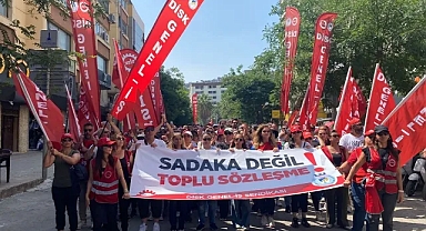 Grevci işçiler yürüyüşe başladı!