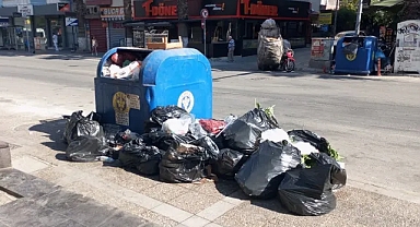 İş bırakma eylemi 3. günde… Buca’da çöp dağları!