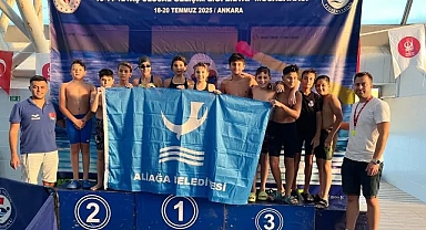 Aliağalı sporculardan yüzmede büyük başarı