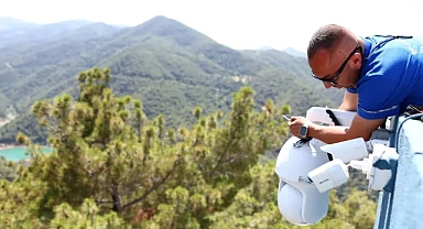 Balçova'da yangınlara karşı tedbir... Ormanlara termal kamera