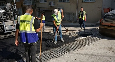 Bornova'da yol çalışmaları tam gaz!