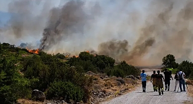 Çeşme'den sevindiren haber.... Alevler kontrol altında!