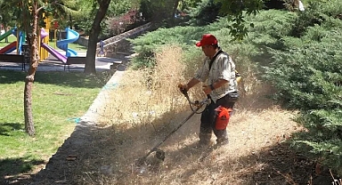 Menderes'te ot temizliği