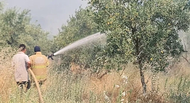 Ödemiş’te yangınla mücadele sürüyor